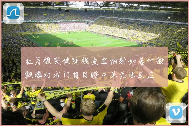 杜月徵突破防线凌空抽射如落叶般飘逸对方门将目瞪口呆无法反应